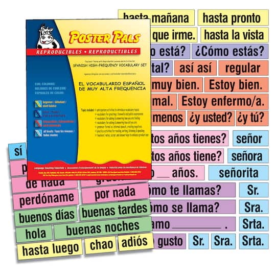 Poster Pals&#xAE; Spanish High-Frequency Vocabulary Card Set